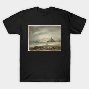 A Mediterranean Sea-Port, with a Lighthouse T-Shirt